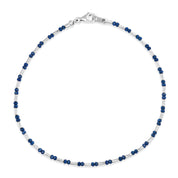 Bracciale in Oro bianco 18 carati -pietre sintetiche