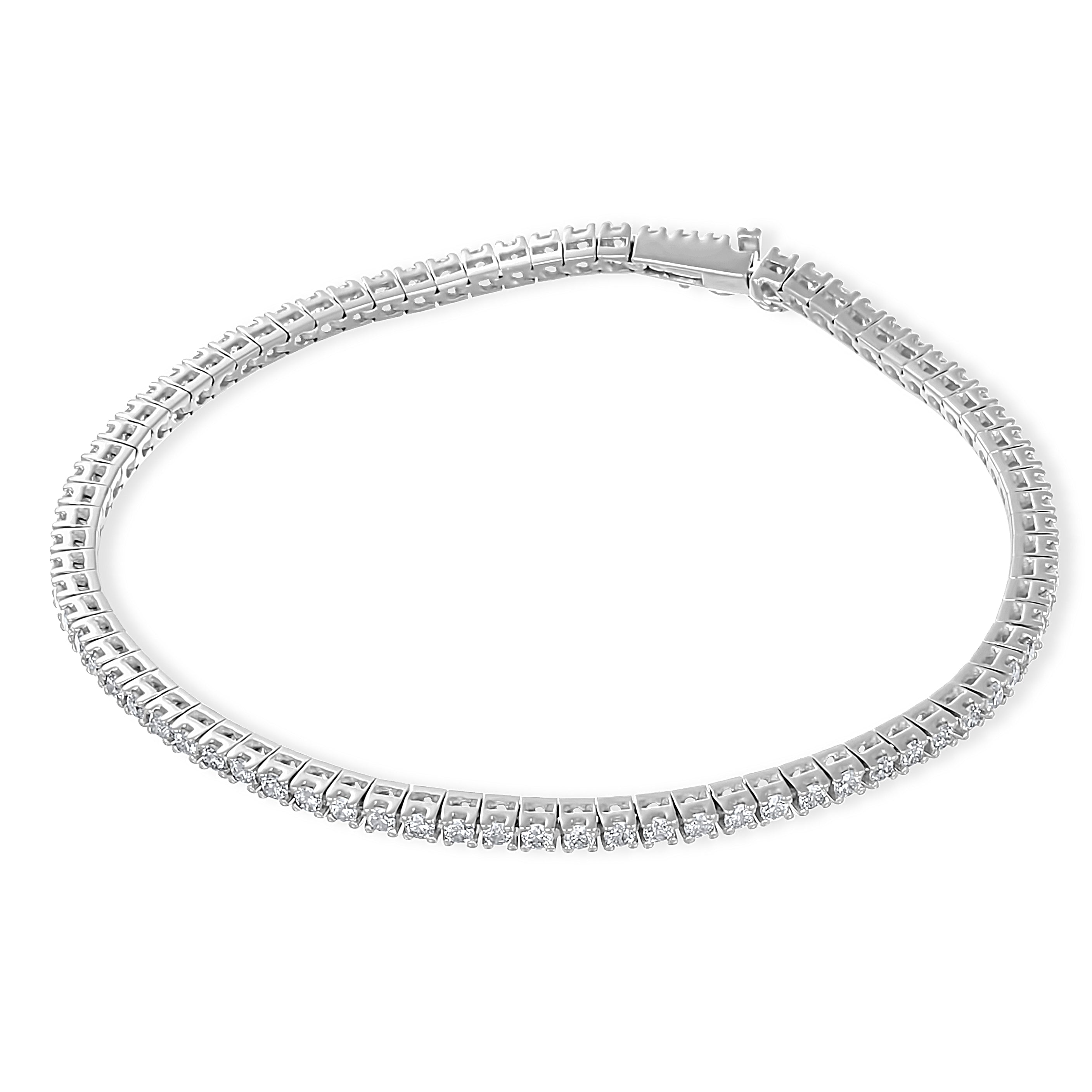 Bracciale - 18 carati Oro bianco - 2.37ct. tw. Diamante (Naturale)