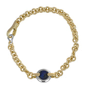 Bracciale - 18 carati Oro giallo, Oro bianco - 2.75ct. tw. Lapislazzuli