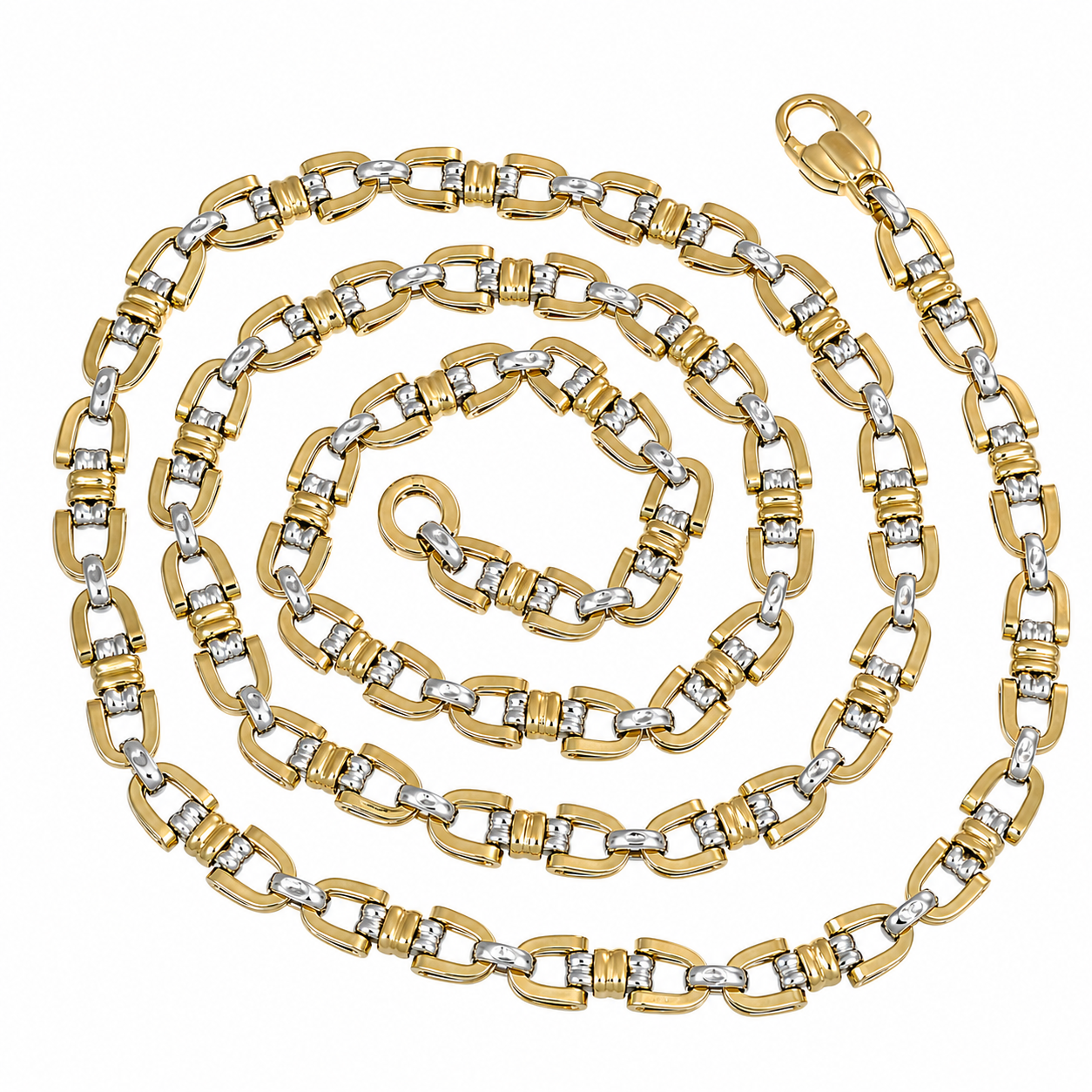 Collana - 18 carati Oro giallo, Oro bianco - Made in Italy - Handmade