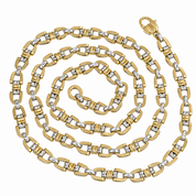 Collana - 18 carati Oro giallo, Oro bianco - Made in Italy - Handmade