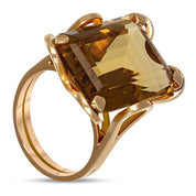 18 carati Oro giallo - Anello - 18.00 ct Quarzo