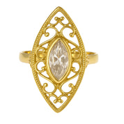 Anello in Oro Giallo, 18 carati - zircone