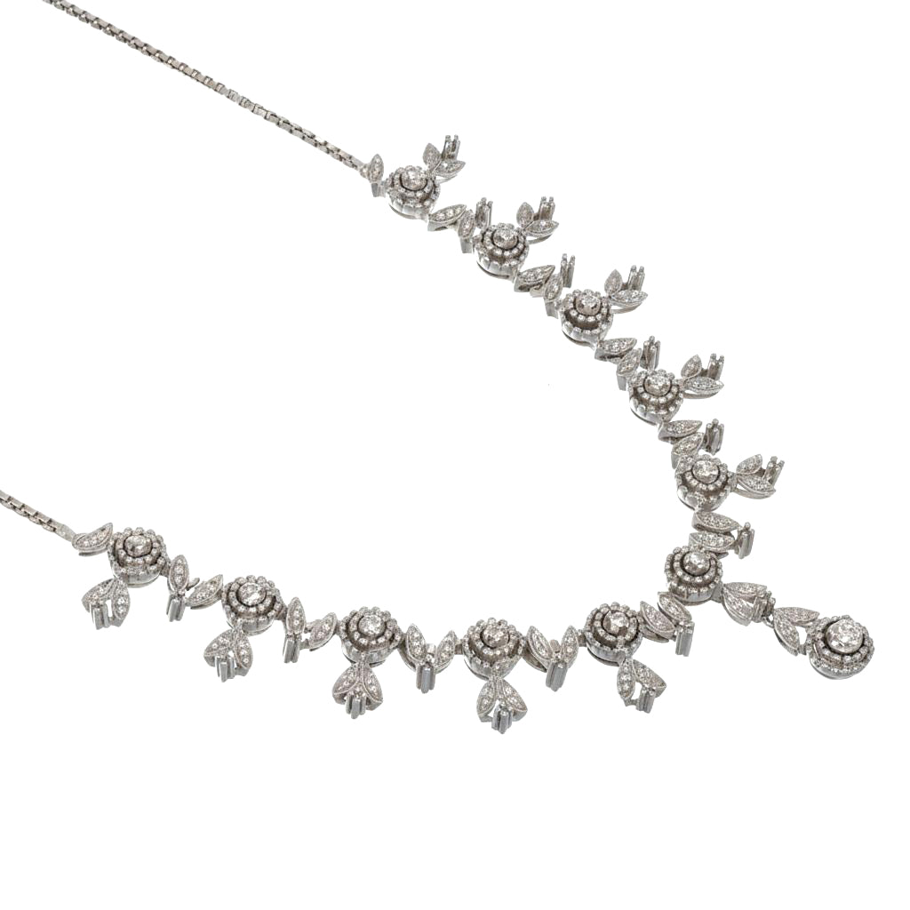 Collana con ciondolo - 18 carati Oro bianco - 0.31ct. tw. Diamante (Naturale)