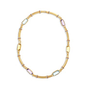 Collana - 18 carati Oro giallo - 28.50ct. tw. Topazio - Ametista