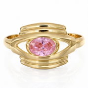 Anello - 18 carati Oro giallo - 1.00ct. tw. Quarzo