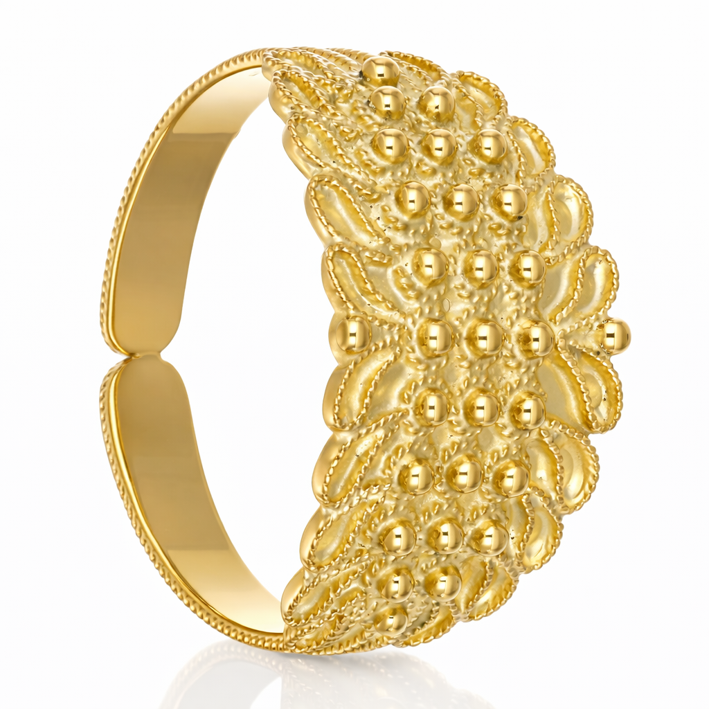Anello - 18 carati Oro giallo - Made in Italy - Handmade