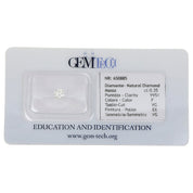 1 pcs Diamante (Naturale) - 0.35 ct - Rotondo - F - VVS1 - GEM-TECH Istituto Gemmologico