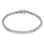 Bracciale - 18 carati Oro bianco - 1.00ct. tw. Diamante (Naturale)