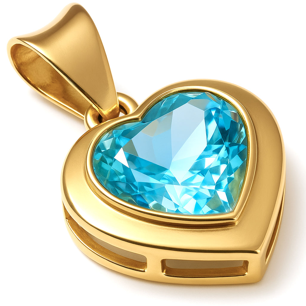 Ciondolo in Oro giallo 18 carati - topazio