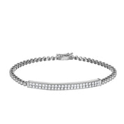 Bracciale - 18 carati Oro bianco - 1.15ct. tw. Diamante (Naturale)