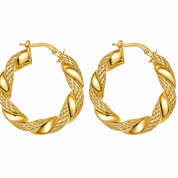 Orecchini - 18 carati Oro giallo - Made in Italy - Handmade