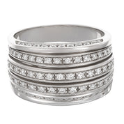 Anello - 18 carati Oro bianco - 0.52ct. tw. Diamante (Naturale)