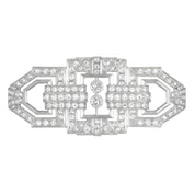 Spilla - 18 carati Oro bianco - 6.40ct. tw. Diamante (Naturale)