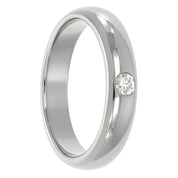 Anello - 18 carati Oro bianco - 0.14ct. tw. Diamante (Naturale)