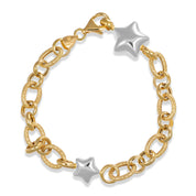 Bracciale in Oro giallo, Oro Bianco 18 carati