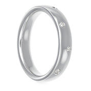 Anello - 18 carati Oro bianco - 0.10ct. tw. Diamante (Naturale)