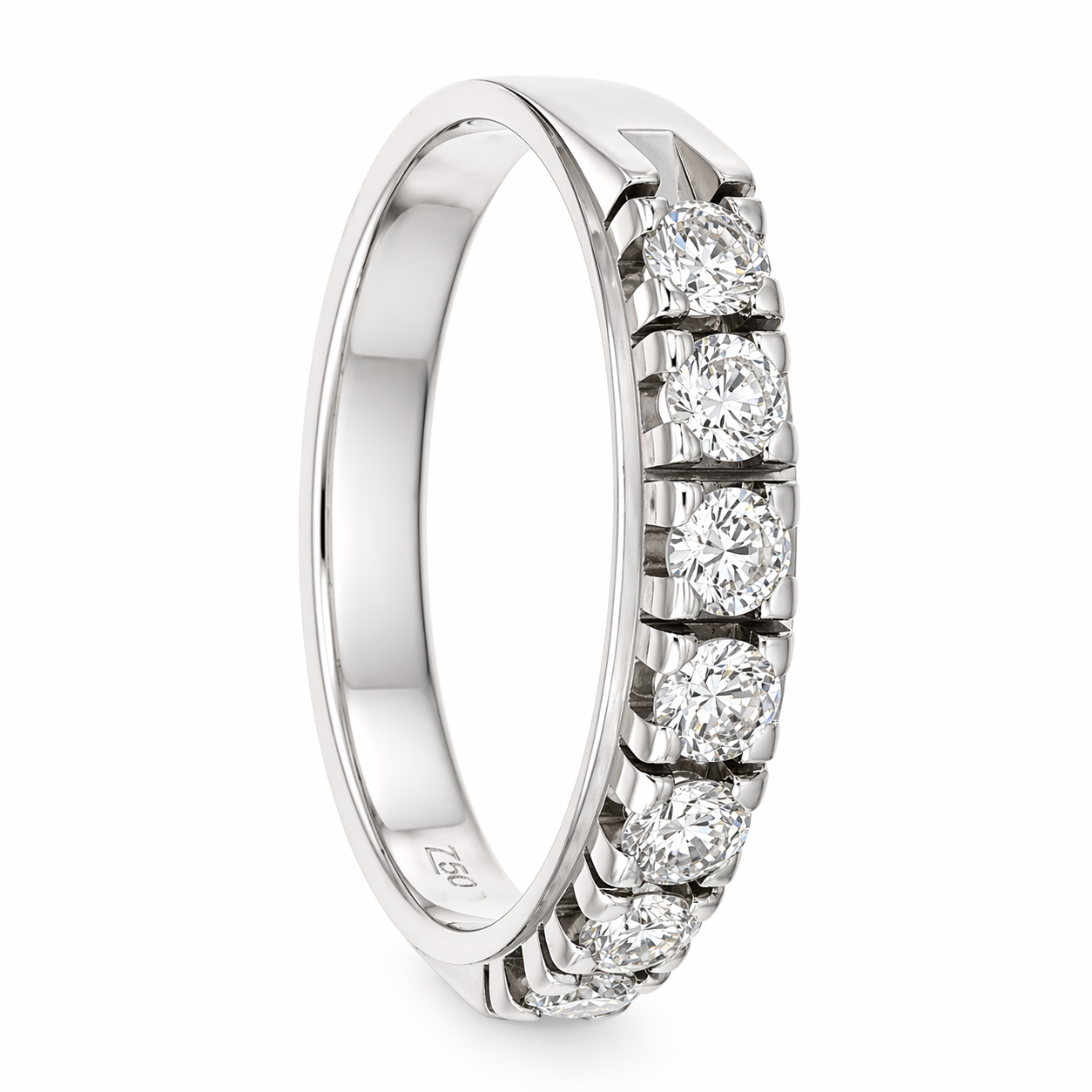 Anello - 18 carati Oro bianco - 0.48ct. tw. Diamante (Naturale)