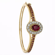 Bracciale - 9 kt Oro giallo - 1.99ct. tw. Rubino - Diamante