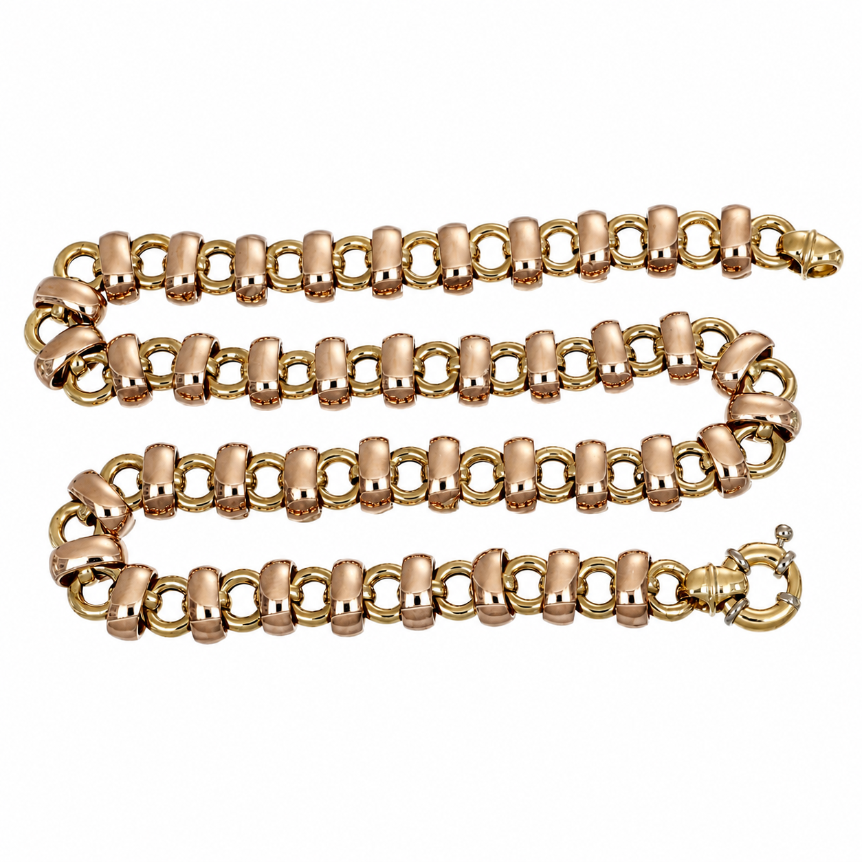 Collana - 18 carati Oro giallo, Oro rosa - Made in Italy - Handmade