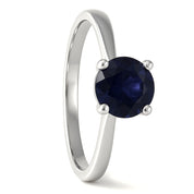 Anello - 18 carati Oro bianco - 1.47ct. tw. Zaffiro