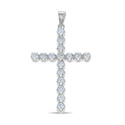 Pendente - Oro bianco 18 kt. - 0,80 ct. tw. Diamante (Naturale)