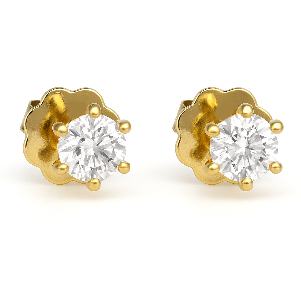 Orecchini - 18 carati Oro giallo - 0.50ct. tw. Diamante (Naturale)