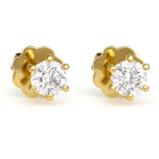 Orecchini - 18 carati Oro giallo - 0.50ct. tw. Diamante (Naturale)