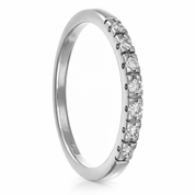 Anello - 18 carati Oro bianco - 0.105ct. tw. Diamante (Naturale)