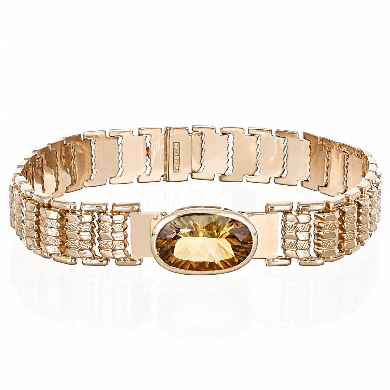 Bracciale - 18 carati Oro giallo - 10.00ct. tw. Quarzo - Made in Italy - Handmade