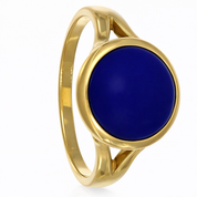 Anello - 18 carati Oro giallo - 3.35ct. tw. Lapislazzuli
