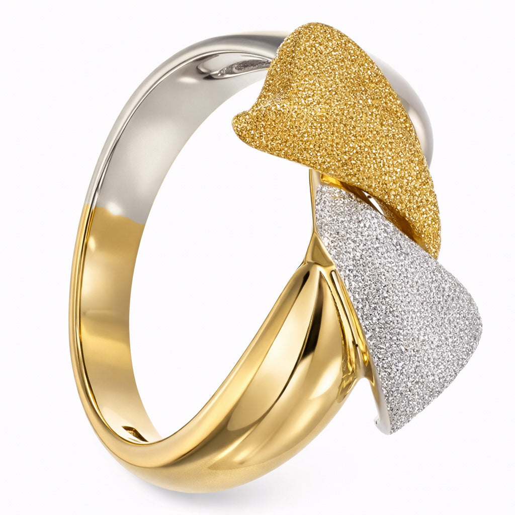 Anello - 18 carati Oro bianco, Oro giallo