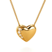 Collana con ciondolo - 18 carati Oro giallo - 0.06ct. tw. Diamante (Naturale)