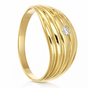 Anello da donna in oro giallo 18 carati