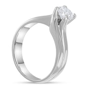 Anello - 18 carati Oro bianco - 0.80ct. tw. Diamante (Naturale)