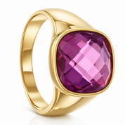 Anello da donna in oro giallo 18 carati