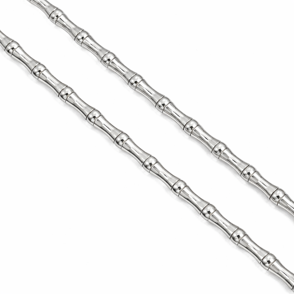 Collana unisex in oro bianco 18 carati