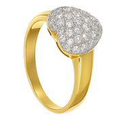 Anello - 18 carati Oro bianco, Oro giallo - 0.35ct. tw. Diamante (Naturale)