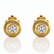Orecchini - 18 carati Oro giallo - 0.24ct. tw. Diamante (Naturale)