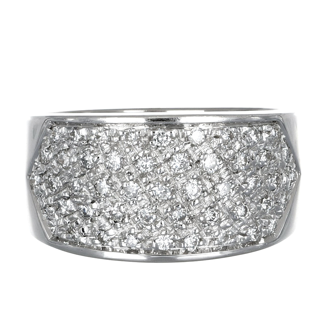 Anello - 18 carati Oro bianco - 0.49ct. tw. Diamante (Naturale)