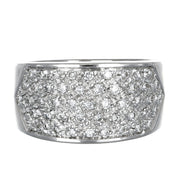 Anello - 18 carati Oro bianco - 0.49ct. tw. Diamante (Naturale)