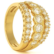 Anello - 18 carati Oro bianco - 0.80ct. tw. Diamante (Naturale)