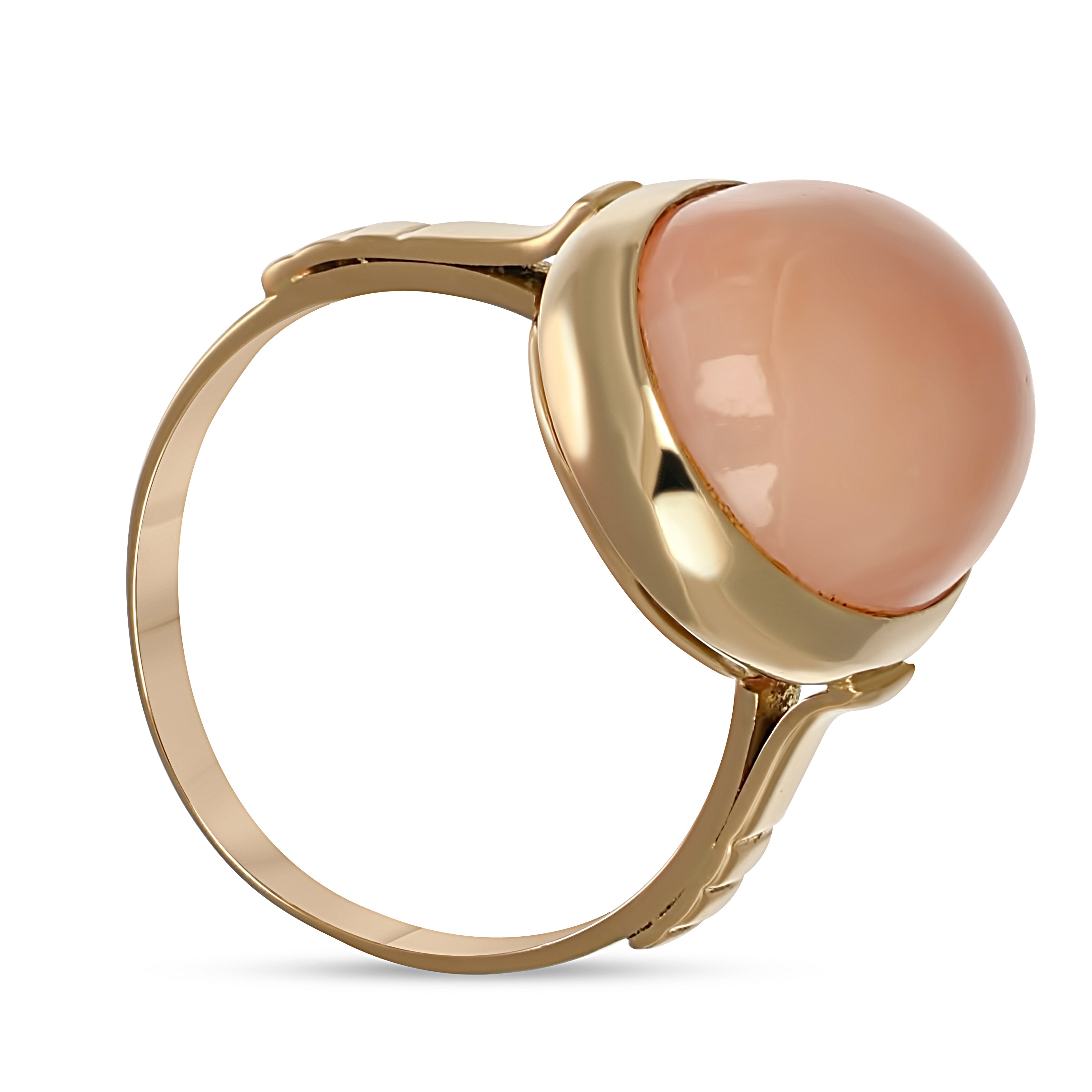 Anello - 18 carati Oro giallo Corallo