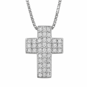 Collana con ciondolo - 18 carati Oro bianco - 0.36ct. tw. Diamante (Naturale)