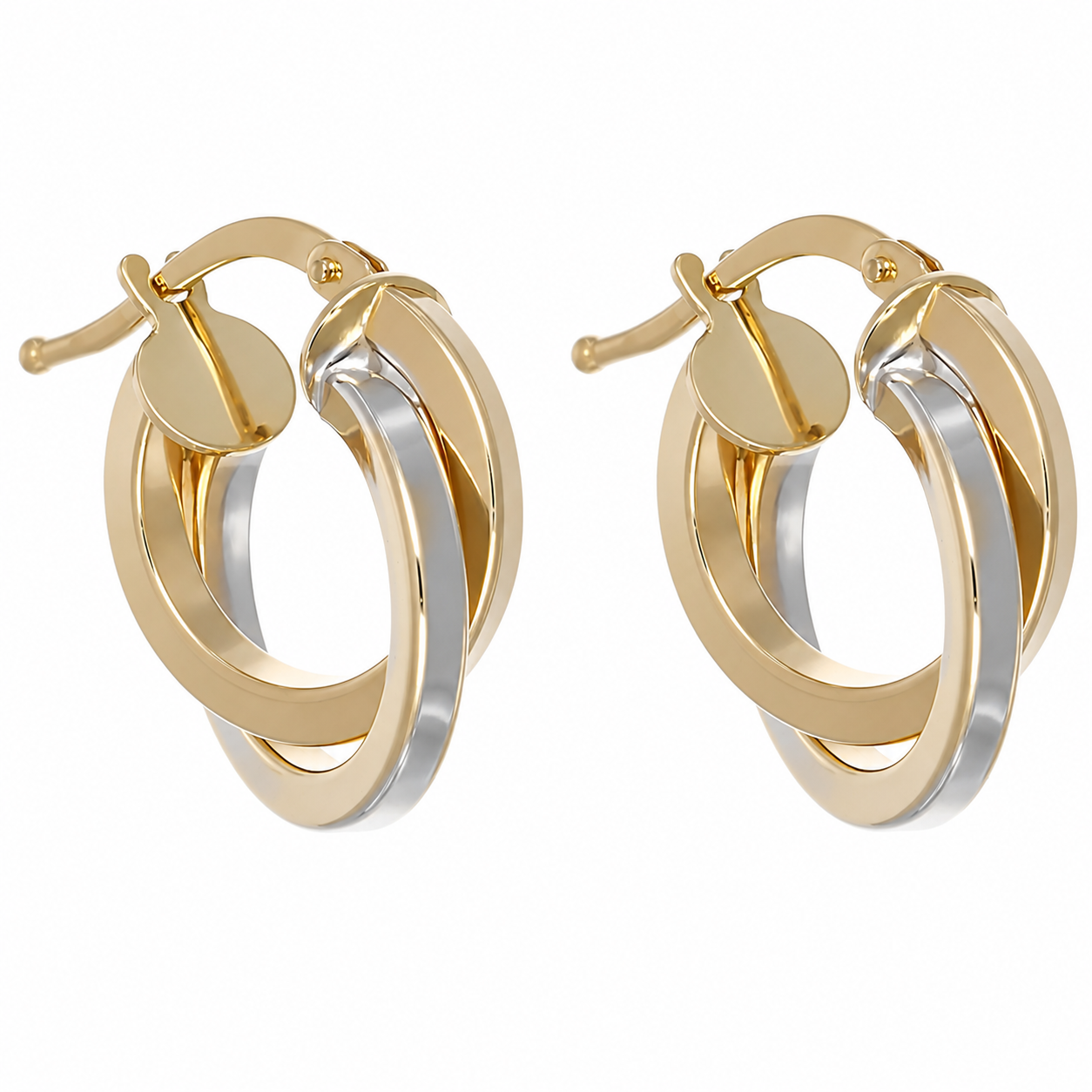 Orecchini - 18 carati Oro giallo, Oro bianco
