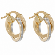 Orecchini - 18 carati Oro giallo, Oro bianco