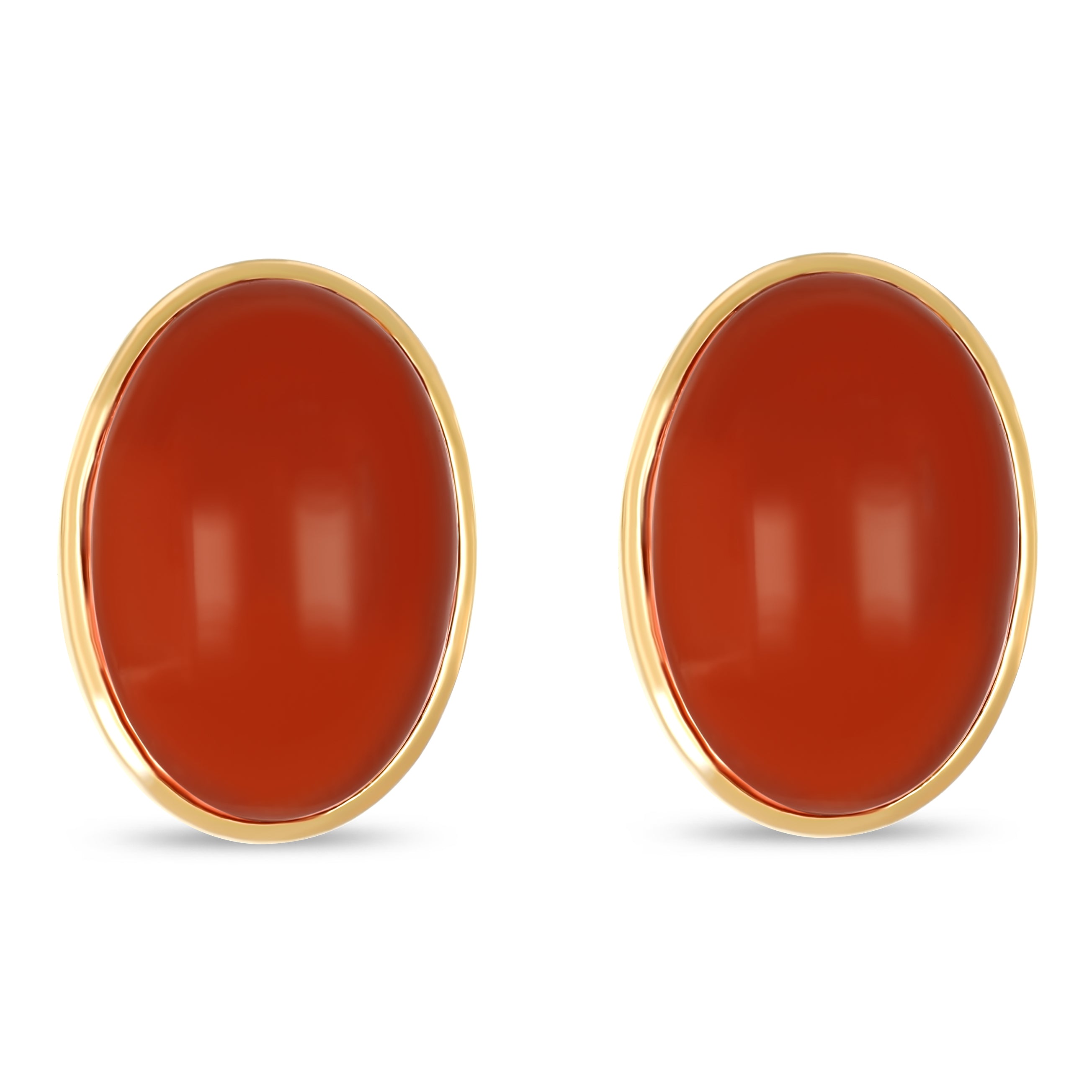 Orecchini - 18 carati Oro giallo - Corallo