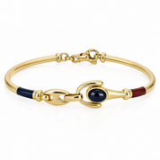 Bracciale - 18 carati Oro giallo - 1.50ct. tw. Zaffiro - Handmade - Made in Italy