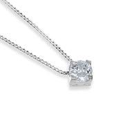 Collana con ciondolo - 18 carati Oro bianco - 0.38ct. tw. Diamante (Naturale)