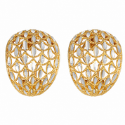Orecchini - 18 carati Oro giallo, Oro bianco - Made in Italy - Handmade